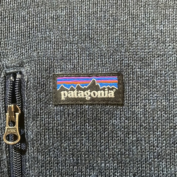 Kids Patagonia Better Sweater Fleece 1/4 Zip Pullover Blue - Picture 2 of 7